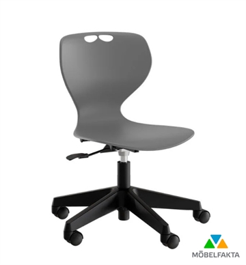 Elevstol Tarris - Skolestol m. hjulkryds og gaslift