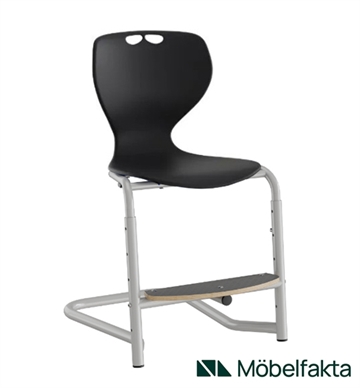 Stol Tarris m. fodplade og justerbar siddehøjde. God elevstol / skolestol. 