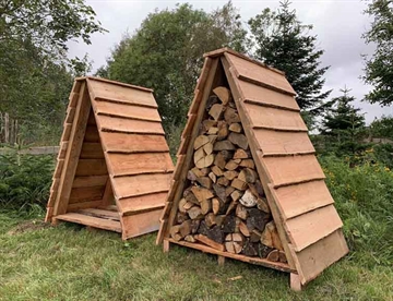 Brændeoverdækning - eventuelt tilkøb til bålhytte