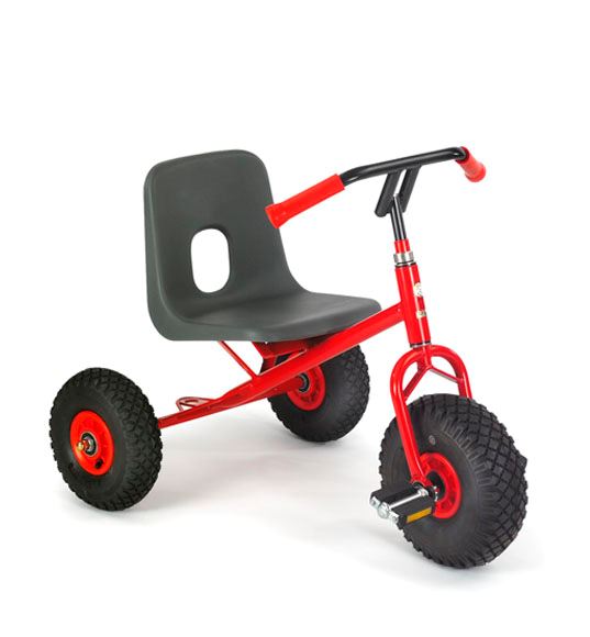 Trehjulet cykel m formstøbt sæde og punkterfrie PU dæk. Alder 4-10 år.