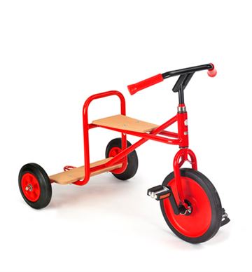 Trehjulet cykel fra Rose cykler med lille platform, 4-10 år