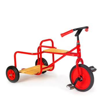 Trehjulet cykel med stor platform og massive gummihjul - sjov trehjuler til børn 4-10 år