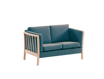 Klassisk 2 personers tremmesofa - Stof