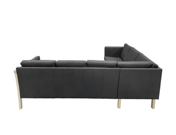 Klassisk tremmesofa i læder - Hjørnesofa