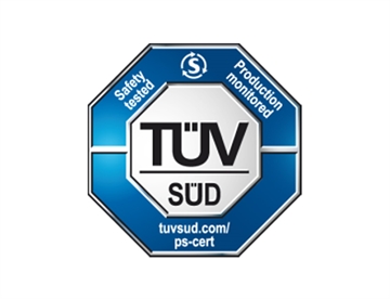 Bordtennisbordet er TÜV-certificeret iht. standard DIN EN 15312 (multiudstyr med fri adgang)