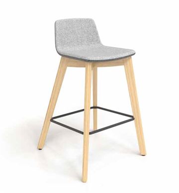 Twist&SIT højstol med træben - Barstol i flot dansk design