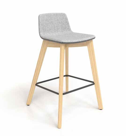 Twist&SIT højstol med træben - Barstol i flot dansk design