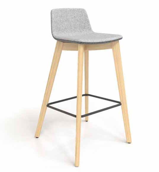 Twist&SIT højstol med træben - Barstol i flot dansk design