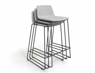 Twist&SIT stabelbar barstol / højstol med SH 63,5 cm - stabelbar op til 3 stk.