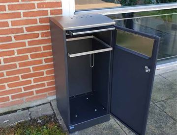 udendørs affaldsbeholder med askebæger - Bica Affaldssystem
