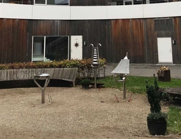 Bell Lyre udendørs klokkespil - flot lydskulptur til sansehaver mv.