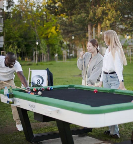 Udendørs Poolbord, Poolbil