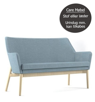Uni Sofa m. træben - Care møbel 2,5 personers sofa - Urindug kan tilkøbes