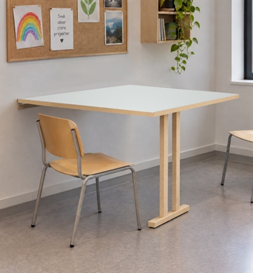 Væghængt bord med laminat - Klapbord til institutioner