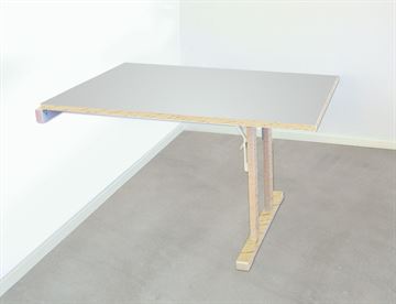 Væghængt bord med laminat - Pladsbesparende klapbord til vægmontrering