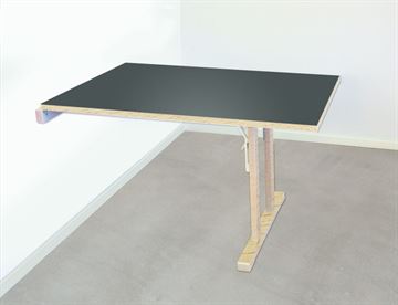 Væghængt institutionsbord med linoleum