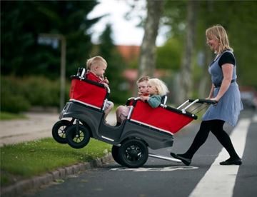 Turtle Kiddy børnebus til 4 børn - let at køre med