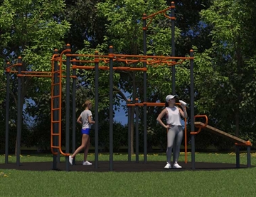 Workout Universal Large - Komplet træningsstation til det udendørstræningsområde