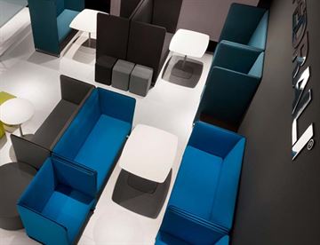 Zippo akustik loungemøbler m. skærmvægge - Støjdæmpende møbler