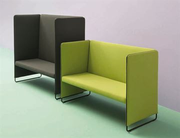 Zippo sofa med høje sider - Akustikforbedrende lounge møbler
